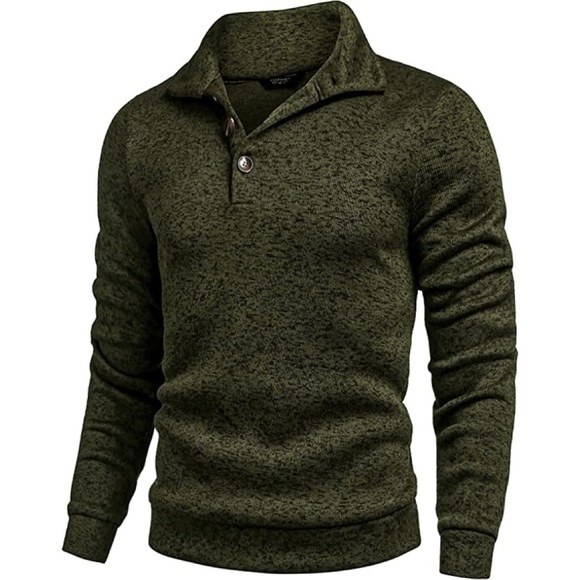 Mens Polo Sweater Other - Mens New Shawl Collar Long Sleeve Sweater Multiple Sizes